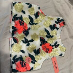 Chi Chi London Hanna Crop Top, UK size 12